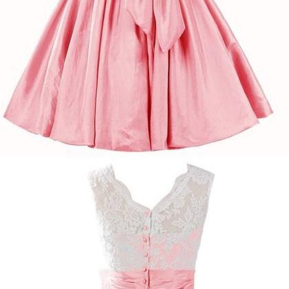 Short Homecoming Dress, Pink Prom G..