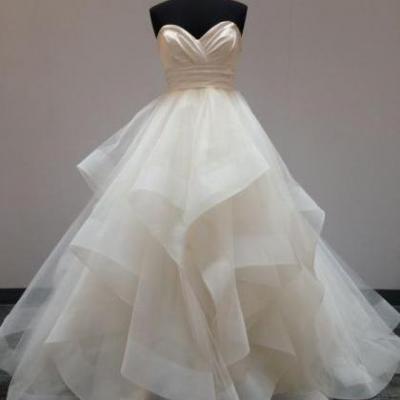Elegant Sweetheart Prom Dress, Organza Long Party Dress, Charming Ball Gown Evening Dress