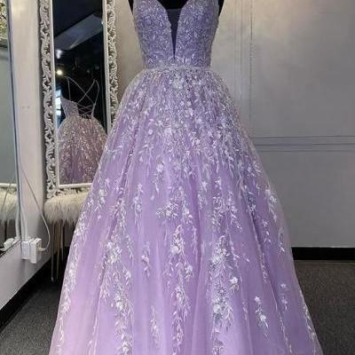 Sparkly Lace Long Prom Dress,Prom Dresses,Pageant Dress
