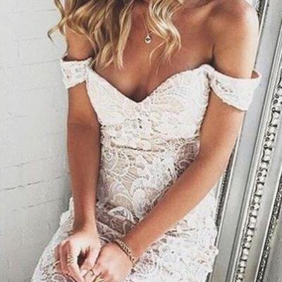 Pencil Prom Dress,Lace Prom Dress,Off The Shoulder Prom Dress,Fashion Prom Dress,Sexy Party Dress, New Style Evening Dress
