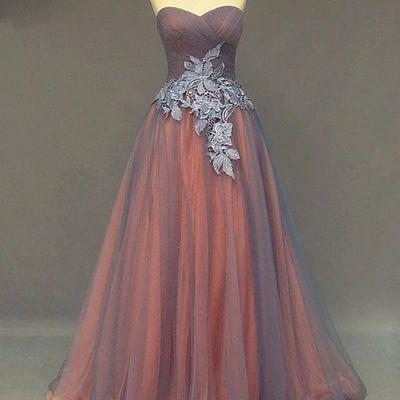 Sweetheart Prom Dress,Applique Prom Dress,Illusion Prom Dress,Fashion Prom Dress,Sexy Party Dress, New Style Evening Dress