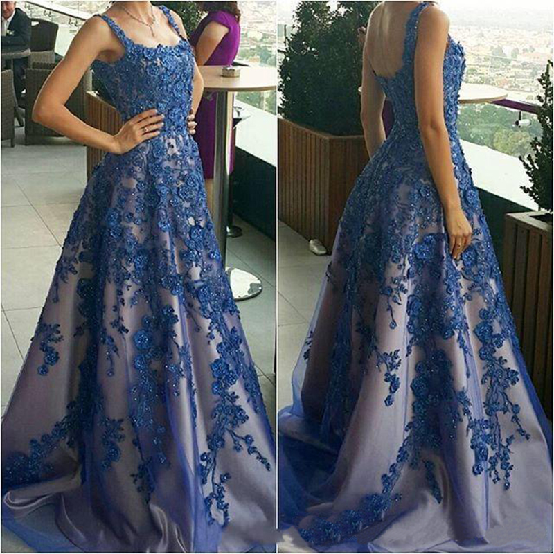 Boag Neck Prom Dresses Royal