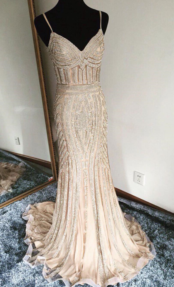 Spaghetti Strap Mermaid Dress