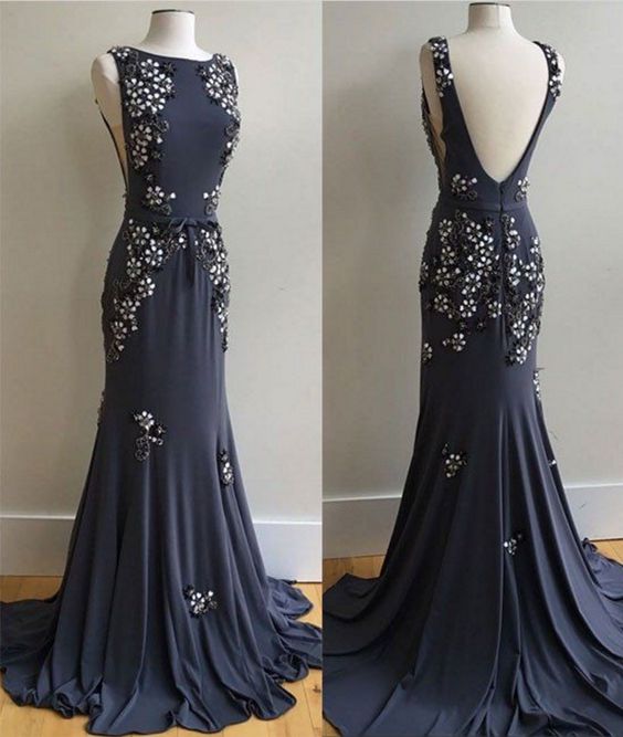 Simple Sheath Prom Dresses