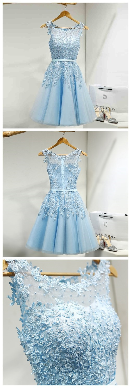 Blue Homecoming Dress, Lovely Homecoming Dress, Popular Homecoming Dress 720