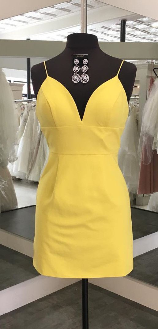 yellow homecoming dresses