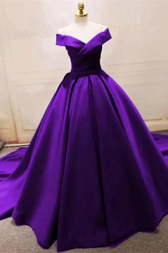 Purple Ball Gown Prom Dresses Long Sexy Prom Dress   fg2772 main image 1