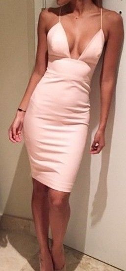 Short Pink Silk Dress