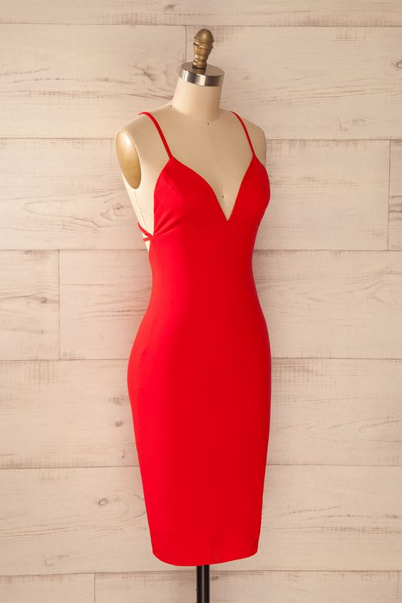 Red Prom Dress,Pencil Prom Dress,Fashion Homecoming Dress,Sexy Party Dress,Custom Made Evening Dress