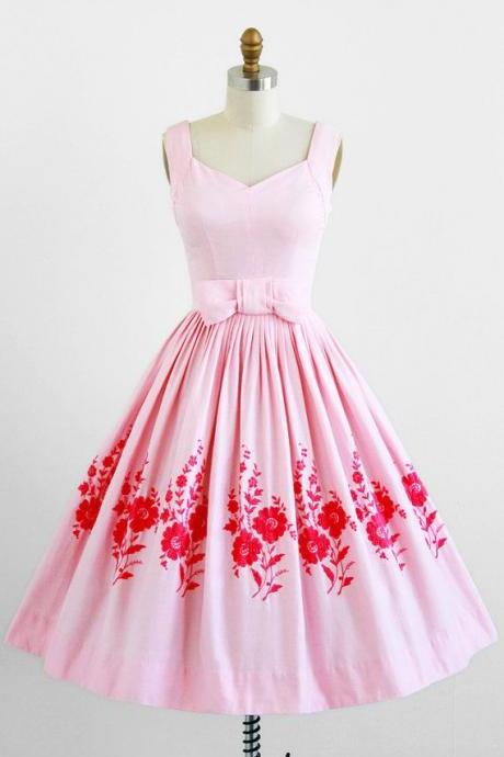 Pink Prom Dress,A Line Evening Dress,Fashion Prom Dress,Sexy Party Dress,Custom Made Evening DressTw