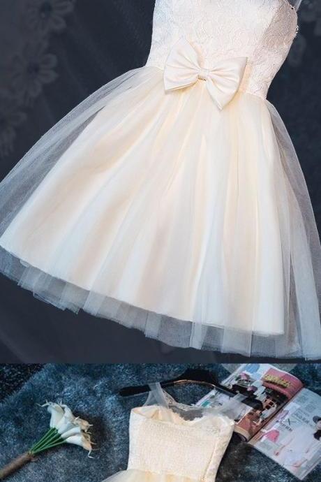 Short Homecoming Dress, Tulle Prom Gowns, Round Neck Party Dress, Popular Cocktail Dress 567