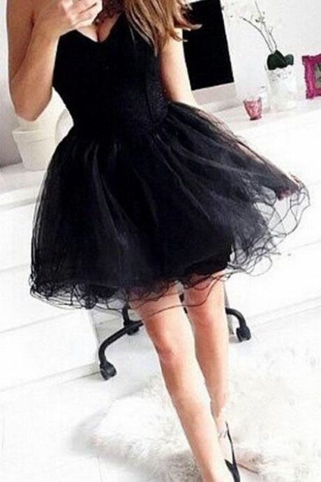 Sweet Sleeveless Floral Satin Tulle Mini 17th Birthday Homecoming Dress cc3811