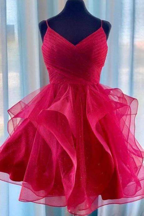  Short Homecoming Dress, Short Prom Dress ,Winter Formal Dress, Pageant Dance Dresses, Back To School Party Gown