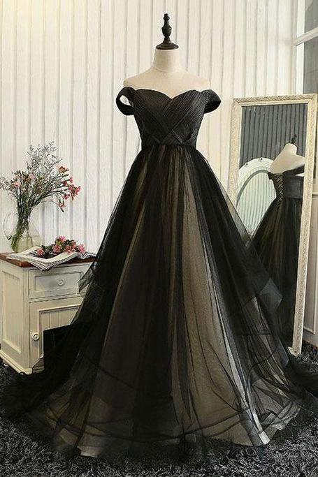 Prom dresses | Tulle, strapless, off shoulder prom dress | Luulla