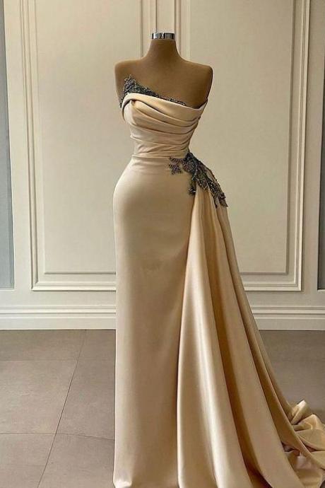 Custom evening Gown, Satin prom Dress, evening Dress