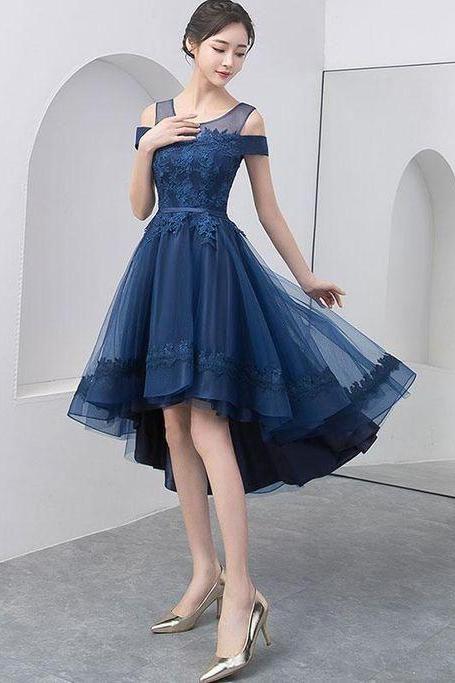 Charming Tulle Appliques homecoming Dress, Elegant A Line Evening Party Gowns, Pretty Homecoming Dress