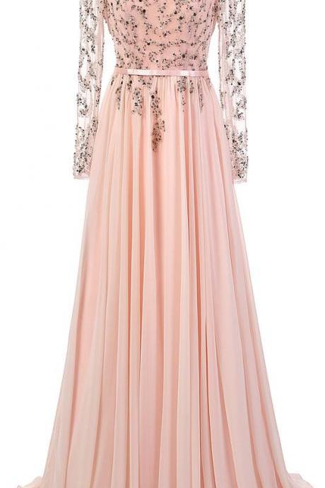 Sweetheart Prom Dress,Sequins Prom Dress,Long Sleeve Prom Dress,Fashion Prom Dress,Sexy Party Dress, New Style Evening Dress