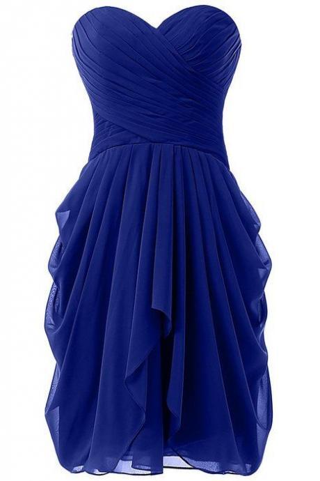 Sweetheart Prom Dress,Royal Blue Prom Dress,Chiffon Prom Dress,Fashion Homecomig Dress,Sexy Party Dress, New Style Evening Dress