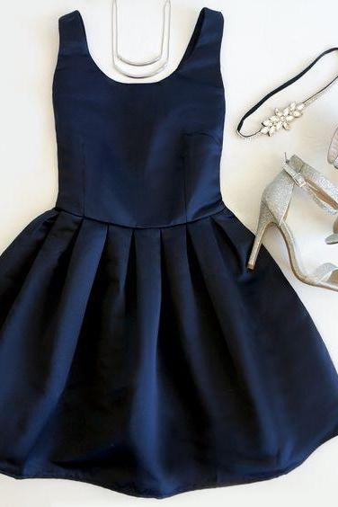 Navy Blue Prom Dress,Mini Prom Dress,Fashion Homecomig Dress,Sexy Party Dress, New Style Evening Dress
