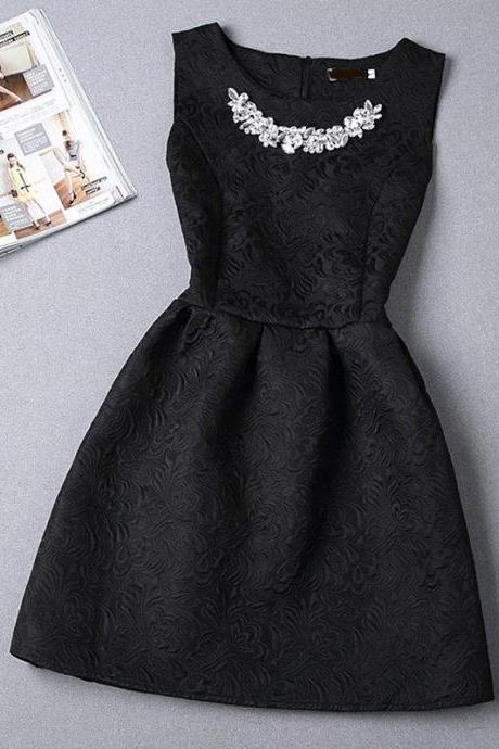 Beaded Prom Dress,Black Prom Dress,Mini Prom Dress,Fashion Homecoming Dress,Sexy Party Dress, New Style Evening Dress