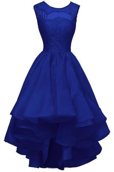 Charming Prom Dress,Lace Prom Dress,Royal Blue Prom Dress,Fashion Prom Dress,Sexy Party Dress, New Style Evening Dress
