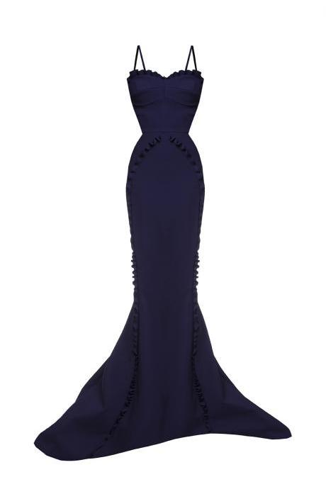 Mermaid Prom Dress,spaghetti Prom Dress,fashion Prom Dress,sexy Party Dress, Style Evening Dress