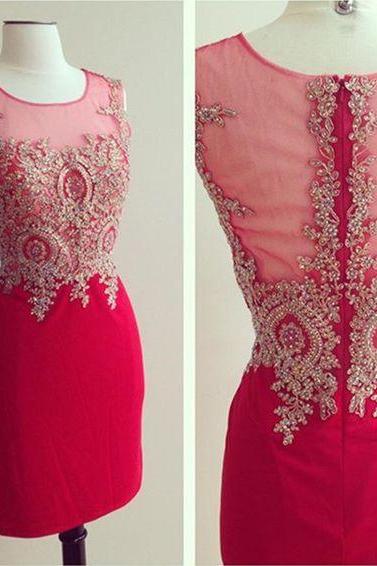 Beaded Prom Dress,Pencil Prom Dress,Fashion Homecoming Dress,Sexy Party Dress,Custom Made Evening Dress