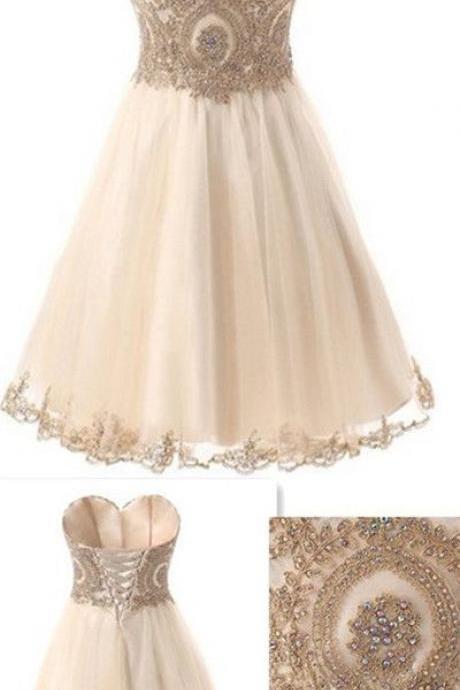 Sweetheart Homecoming Dresses,Beaded Graduation Dresses,Fashion Homecoming Dress,Sexy Party Dress,Custom Made Evening Dress