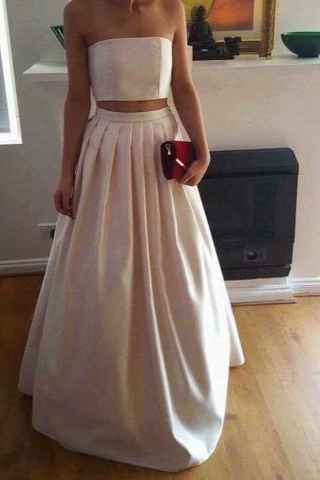 bandeau evening dress