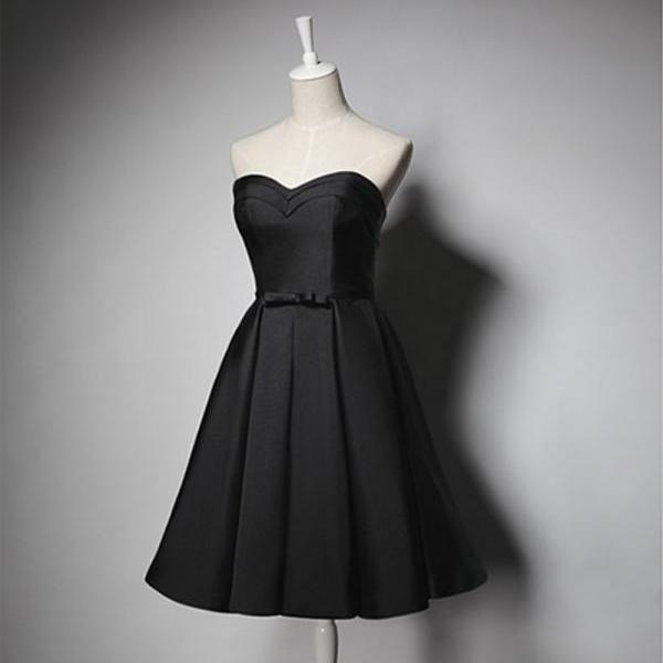 black graduation dress short