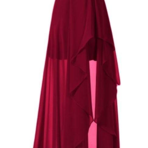 Sweetheart Beading Chiffon High-Low Asymmetry Prom Dresses