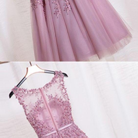 Charming Prom Dress,appliq..