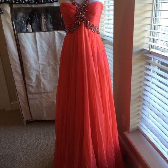 Red Prom Dress,beaded Prom Dress,fashion Prom Dress,sexy Party Dress ...