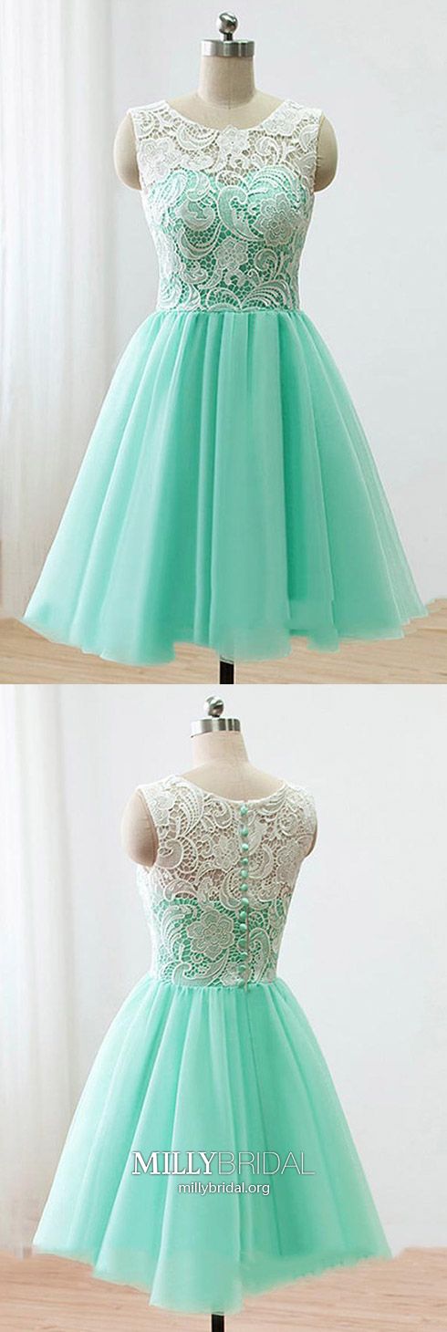 Green Homecoming Dress, Short Prom Dress For Teens, A-line Cocktail ...