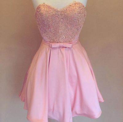 Sweetheart Prom Dress,Beaded Prom Dress,Pink Prom Dress,Fashion ...