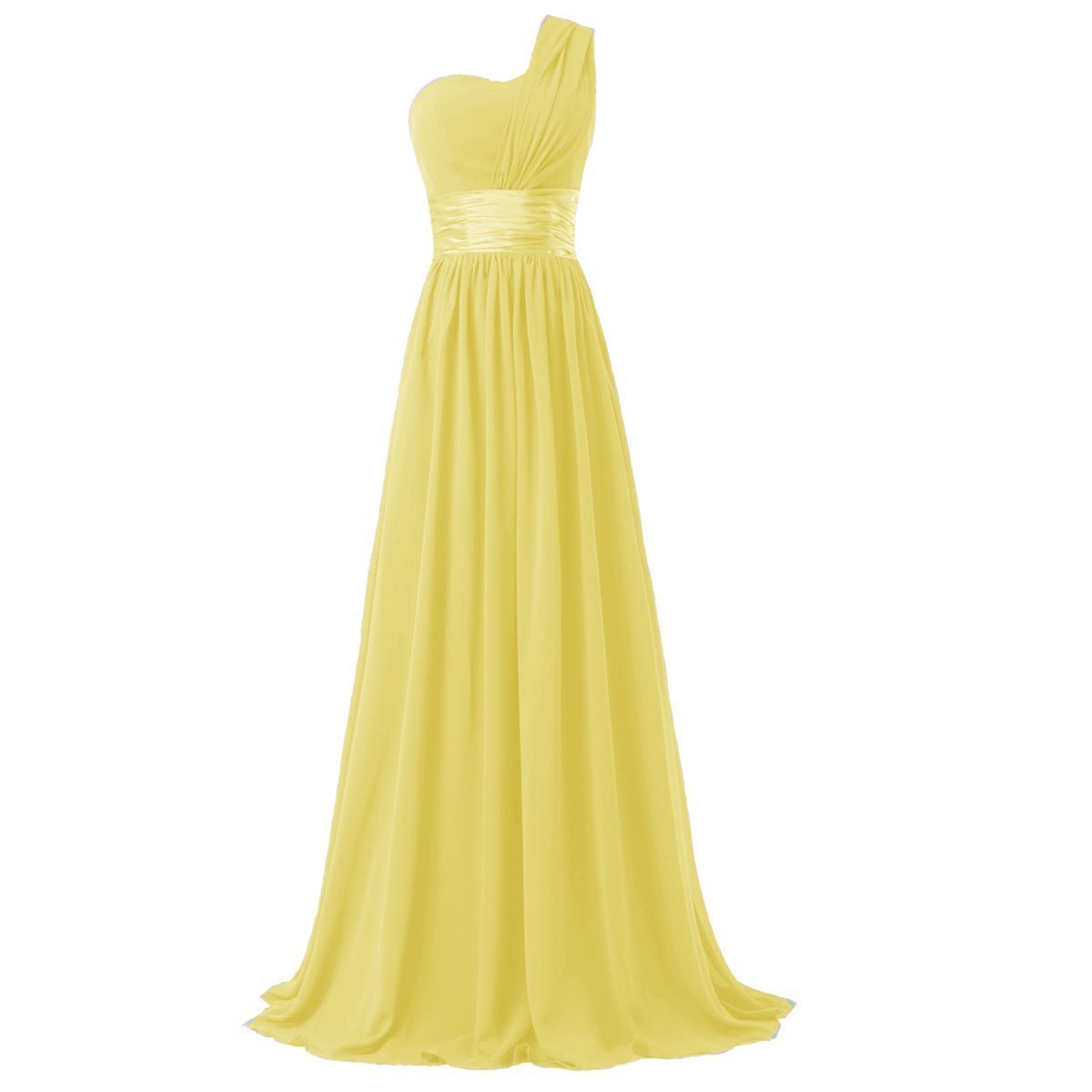 Yellow Prom Dress,One Shoulder Prom Dress,Fashion Prom Dress,Sexy Party ...